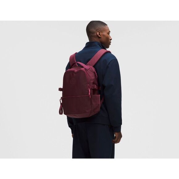 Lululemon Backpack New Crew 22L Burgundy Bay Red NEW - Picture 2 of 14